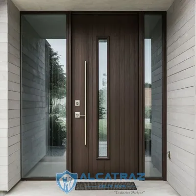 Kahverengi Çelik Villa Kapısı - Ys231