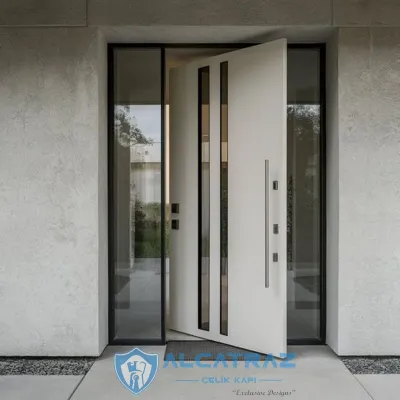 Beyaz Çelik Villa Kapısı - Ys238