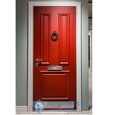 Kırmızı Çelik Villa Kapısı YS-339